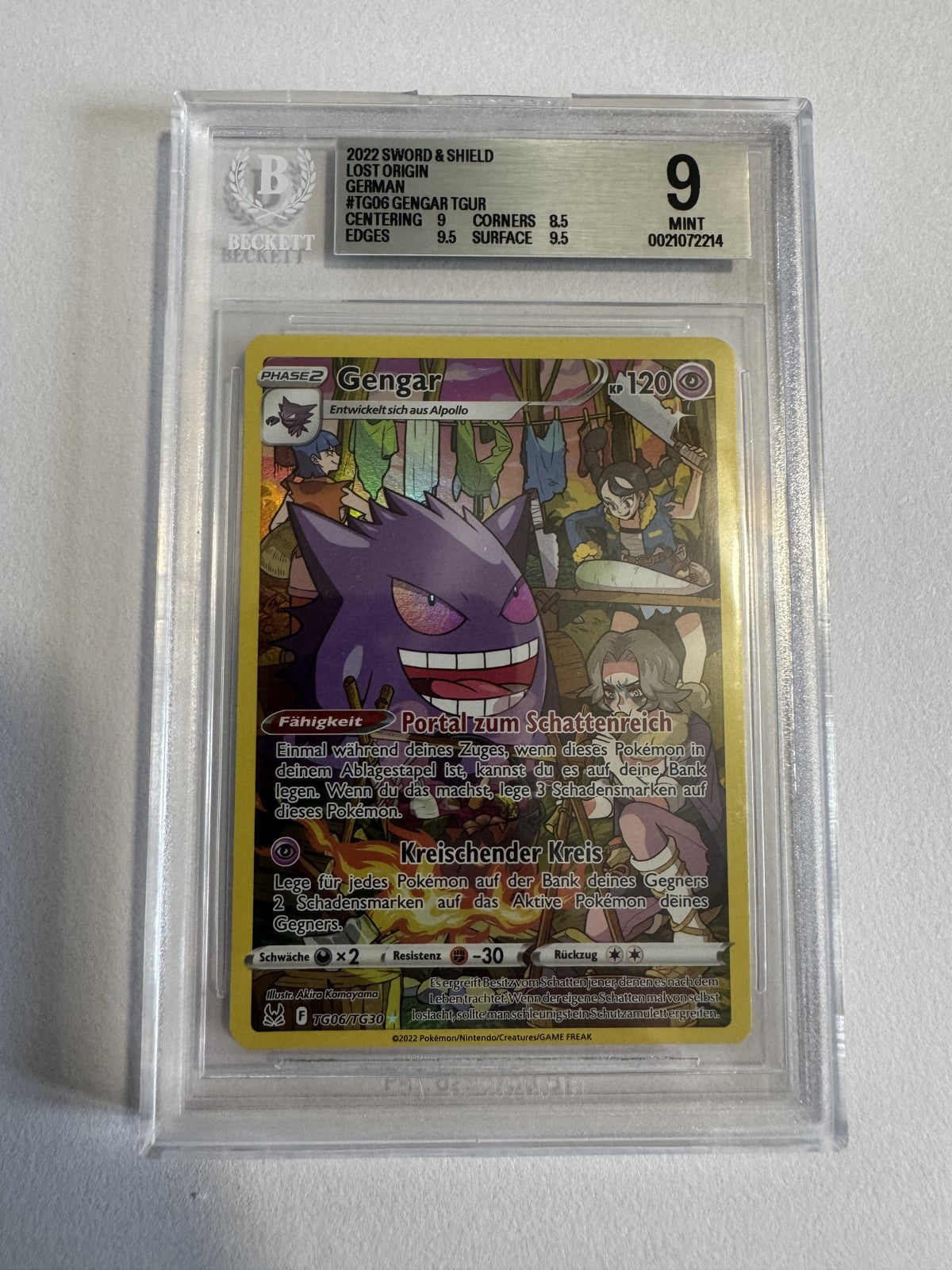 Gengar TG06/TG30 BGS 9 Beckett Slab, Zert 0021072214