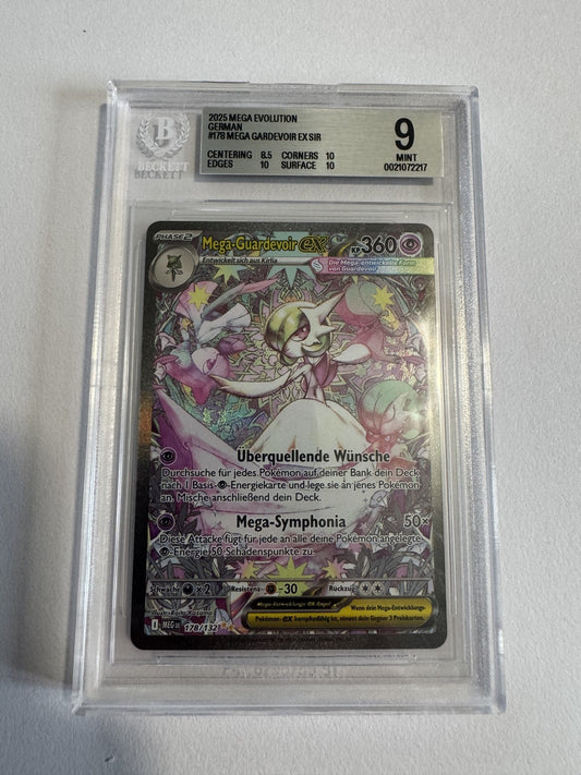Mega-Guardevoir ex (Mega Gardevoir ex) 178/132 BGS 9 Beckett Slab, Zert 0021072217